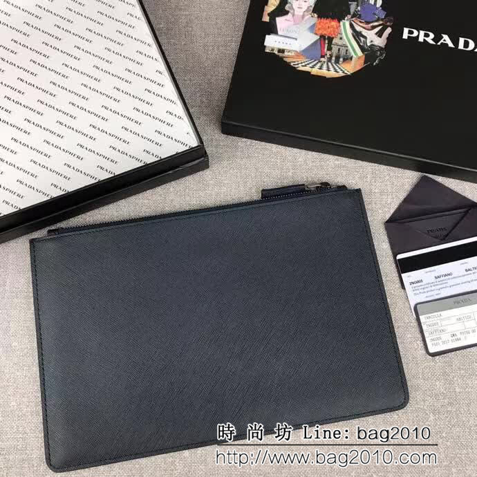 PRADA普拉達 官網同步 專櫃最新款式 男士手包 2NG005 DD1138